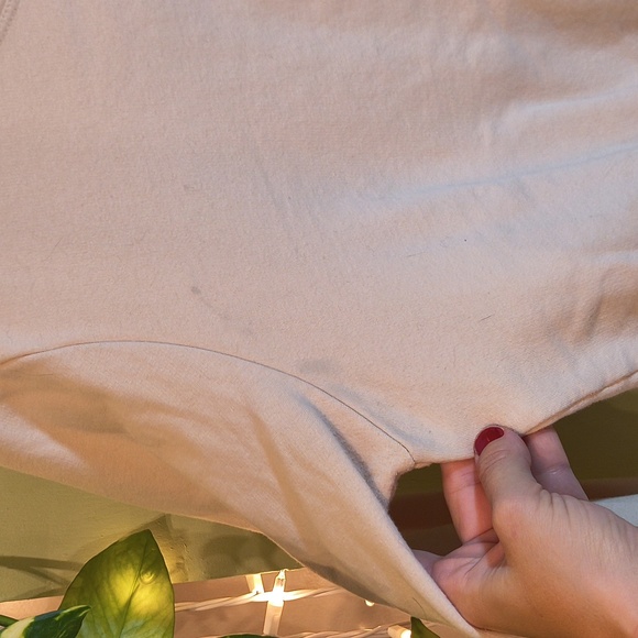 Women's Spiritual Gangster 🇺🇸 Made Bubble Crop Beige Cream Crew M - Picture 6 of 11